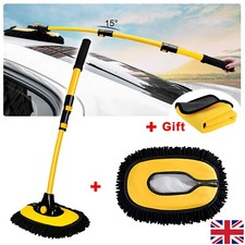 Adjustable Telescopic Car Wash Brush Kit Mop Long Handle Vehicle Cleaning Tool