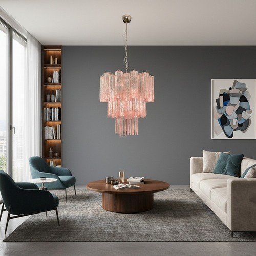 Three tier murano glass tube - three-tier,