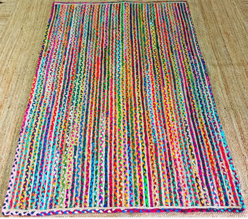 Carpet jute cotton - jute, rug