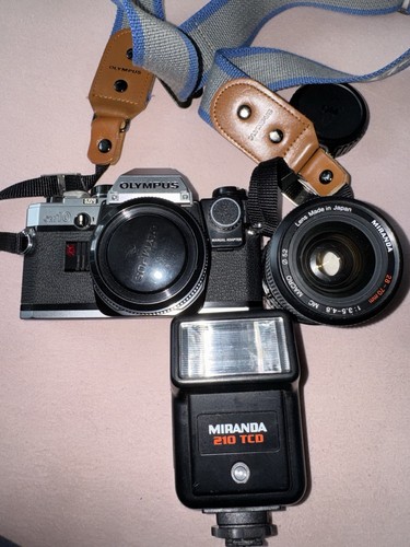 Olympus slr - om-10, film