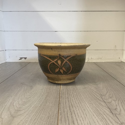 Vintage glazed terracotta - , pot