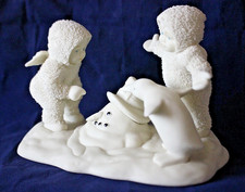 Department 56  Snowbabies "Where Did He Go" (68411) Winter Tales Collection