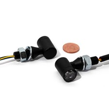 3in1 LED mini indicator taillight brake light set 12V black tinted ECE universal