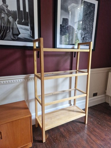 Glass shelving unit - with, light