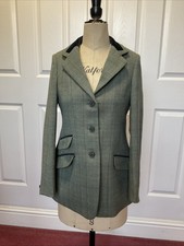 Shires Tweed Women's Riding Jacket. Size 32UK/12USA/36EURO. 100% Wool. VGC.