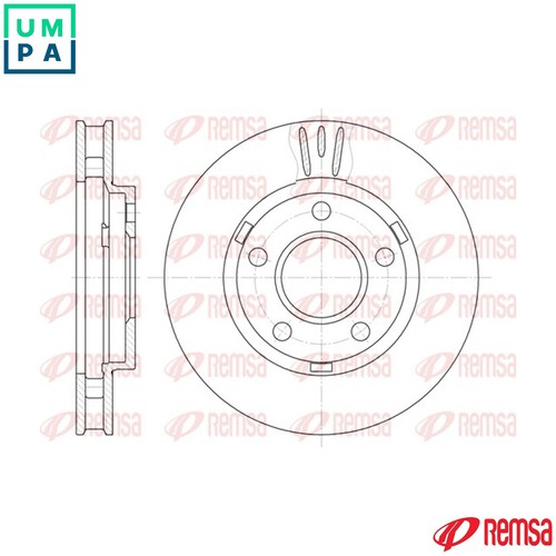 Brake disc 6581 for - brake, 6581.10