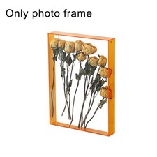 Acrylic Hollow Display Frame 26x31cm Diy Flower Frame with Five Color Options