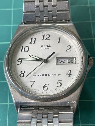 Seiko alba day - qz, day-date