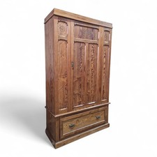 Victorian Pitch Pine Wardrobe