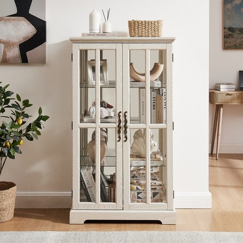Double lattice door glass - glass, tall