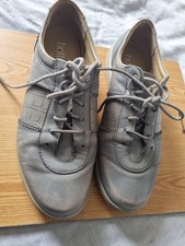 Hotter grey suede trainers - suede,