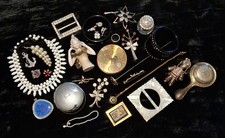 Job Lot Antique And Vintage Jewellery And Collectables