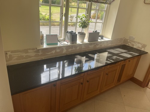 Black star galaxy granite - black,