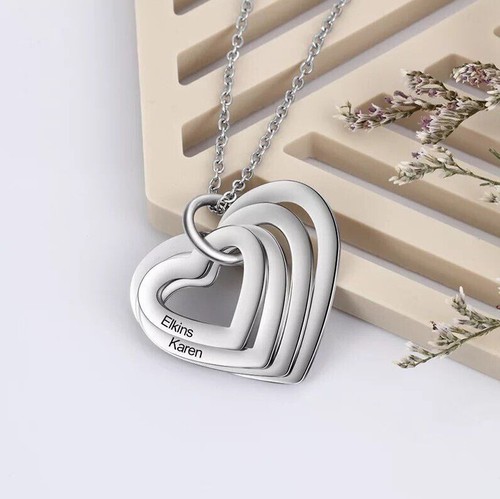 Personalised engraved heart - personalised,