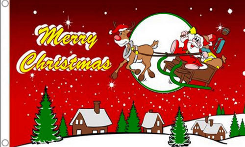 Merry christmas flag 3 - x, 3'