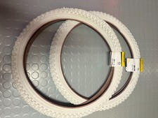 PAIR of KENDA Comp 3 WHITE BMX