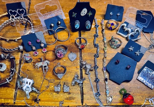 Sterling silver jewelry lot - sterling,