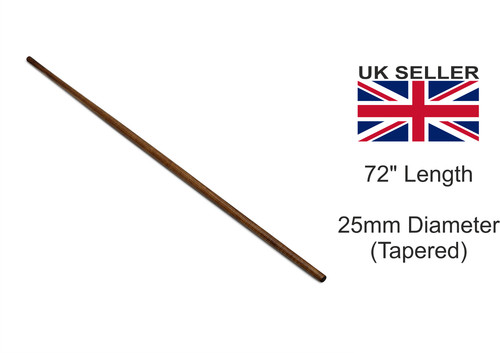 Wooden 6ft staff tapered - wooden,