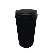 60L ALL BLACK TOUCH TOP BIN / KITCHEN / RUBBISH BIN / DUSTBIN / HOME / PLASTIC