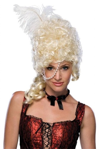 Burlesque showgirl costume wig - costume,