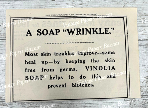 Vinolia soap wrinkle skin - vinolia, heal
