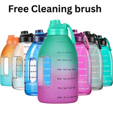 Water Bottle with Time Marker - 3.78L - Big Water Jug motivational water