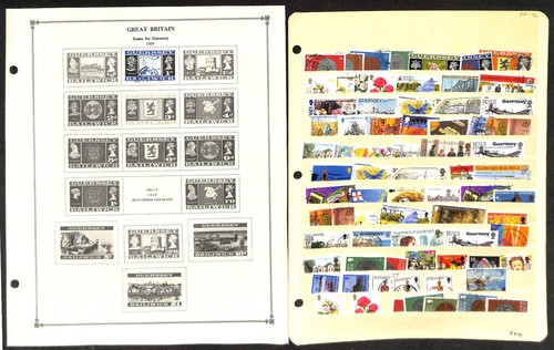 Guernsey stamp collection - guernsey, on