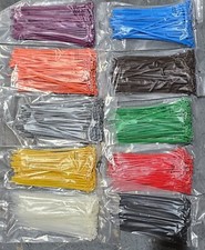 Job Lot of 1000 pieces Mixed Colour 4.8mm x 200mm Cable / Zip Ties