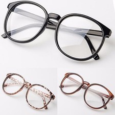 Large Oval Clear Lens Glasses