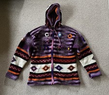 100% Wool Chunky Knitted Hoodie From Ecuador Knit Wear With Zip