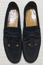 GUCCI  Black  Suede Shoes -