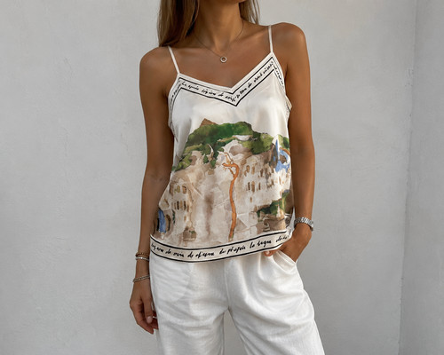 Ladies italian landscape print - ladies,
