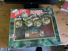 Holiday Carousel. 4 Carousel figures. Fully Working Order. Electric.