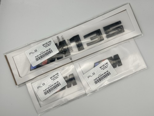 Gloss black bmw m135 badge - black,