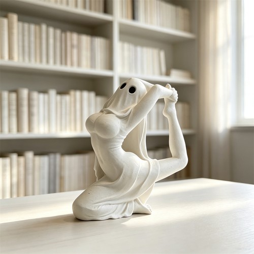 Yoga pose ghost - ghost, girl