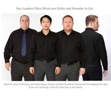 Mens Black Long Sleeve Shirt