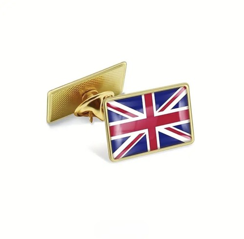 Union jack flag lapel pin - union,