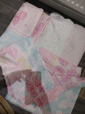 Huge Bundle Girls Double Next Bedding Duvet Sets And Fitted Sheets Butterfly