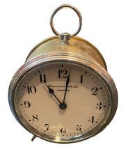 Antique Brass DRUM Cased Station Master's Clock BRAVINGTON`S LTD LONDON (BUREN )