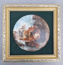 Coalport Cow Scene Hand Made Ceramic Staffordshire Potteries Wall Picture Art