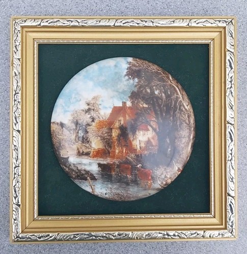 Coalport cow scene - cow, hand