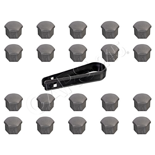 Grey cap wheel bolt - grey,