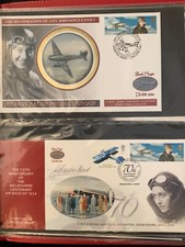 Amy Johnson 2004 2003 Flight covers signed with inserts 1 benham rare lot