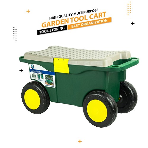 Garden tool cart seat storage - cart,