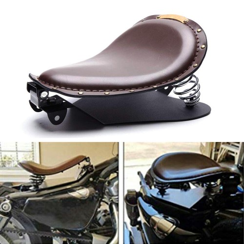 Brown motorcycle solo seat - brown,