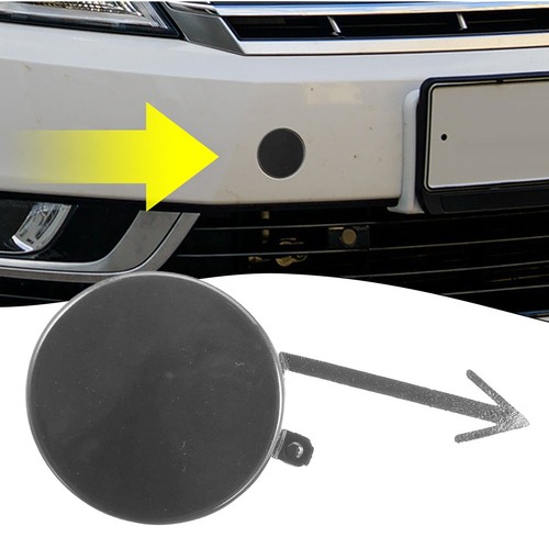 Gloss black tow hook cover - black,