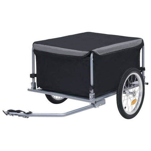 Bike trailer black and grey - black, 65