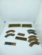 13x Boat Brass Signs. Water