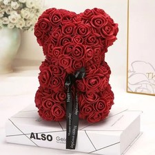 Rose teddy bear with heart - with,