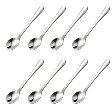 Tiny Stainless Steel Spoons Perfect for Salt Sugar and For Spices 8 PCS